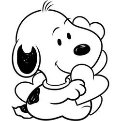 Coloriage Snoopy (Personnages de dessins animés) #202919 à imprimer et colorier