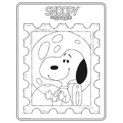 Coloriage Snoopy (Personnages de dessins animés) #202920 à imprimer et colorier