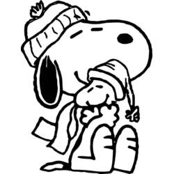 Coloriage Snoopy (Personnages de dessins animés) #202921 à imprimer et colorier