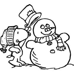 Coloriage Snoopy (Personnages de dessins animés) #202923 à imprimer et colorier