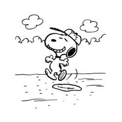 Coloriage Snoopy (Personnages de dessins animés) #202927 à imprimer et colorier