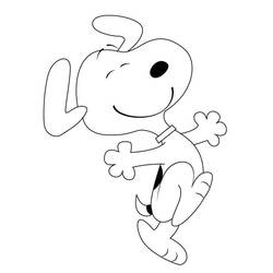 Coloriage Snoopy (Personnages de dessins animés) #202928 à imprimer et colorier