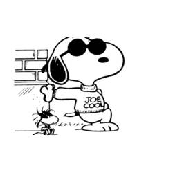 Coloriage Snoopy (Personnages de dessins animés) #202929 à imprimer et colorier