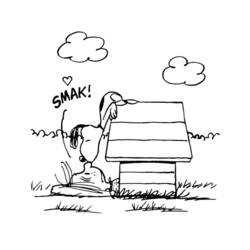Coloriage Snoopy (Personnages de dessins animés) #202930 à imprimer et colorier