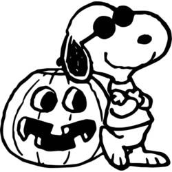 Coloriage Snoopy (Personnages de dessins animés) #202931 à imprimer et colorier