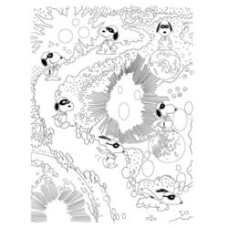 Coloriage Snoopy (Personnages de dessins animés) #202933 à imprimer et colorier