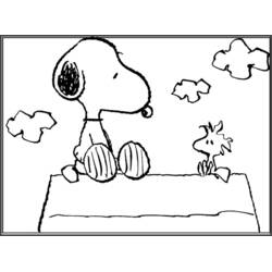Coloriage Snoopy (Personnages de dessins animés) #202934 à imprimer et colorier