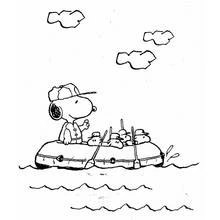 Coloriage Snoopy (Personnages de dessins animés) #27052 à imprimer et colorier