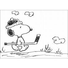 Coloriage Snoopy (Personnages de dessins animés) #27059 à imprimer et colorier