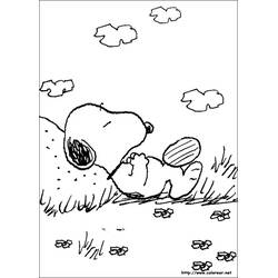 Coloriage Snoopy (Personnages de dessins animés) #27075 à imprimer et colorier