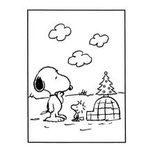 Coloriage Snoopy (Personnages de dessins animés) #27162 à imprimer et colorier