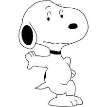 Coloriage Snoopy (Personnages de dessins animés) #27170 à imprimer et colorier
