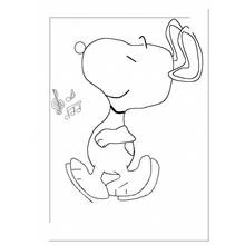 Coloriage Snoopy (Personnages de dessins animés) #27189 à imprimer et colorier