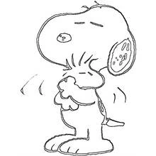 Coloriage Snoopy (Personnages de dessins animés) #27204 à imprimer et colorier