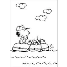 Coloriage Snoopy (Personnages de dessins animés) #27245 à imprimer et colorier