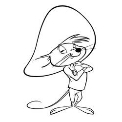 Dessin à colorier: Speedy Gonzales (Personnages de dessins animés) #205213 - Coloriages à Imprimer Gratuits