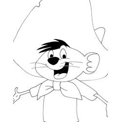 Dessin à colorier: Speedy Gonzales (Personnages de dessins animés) #205215 - Coloriages à Imprimer Gratuits
