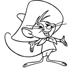 Dessin à colorier: Speedy Gonzales (Personnages de dessins animés) #205221 - Coloriages à Imprimer Gratuits