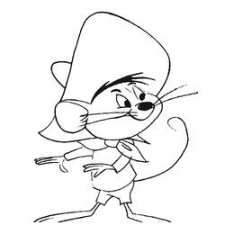 Dessin à colorier: Speedy Gonzales (Personnages de dessins animés) #30723 - Coloriages à Imprimer Gratuits