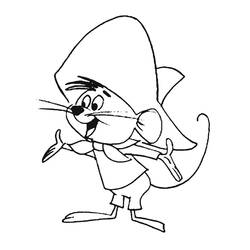 Dessin à colorier: Speedy Gonzales (Personnages de dessins animés) #30726 - Coloriages à Imprimer Gratuits