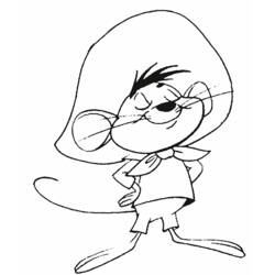 Dessin à colorier: Speedy Gonzales (Personnages de dessins animés) #30727 - Coloriages à Imprimer Gratuits