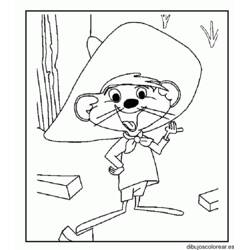 Dessin à colorier: Speedy Gonzales (Personnages de dessins animés) #30731 - Coloriages à Imprimer Gratuits