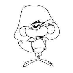 Dessin à colorier: Speedy Gonzales (Personnages de dessins animés) #30738 - Coloriages à Imprimer Gratuits