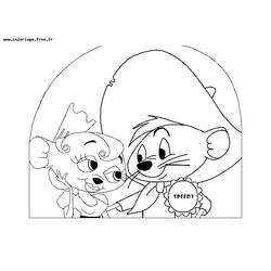 Dessin à colorier: Speedy Gonzales (Personnages de dessins animés) #30743 - Coloriages à Imprimer Gratuits