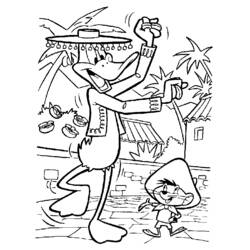 Dessin à colorier: Speedy Gonzales (Personnages de dessins animés) #30757 - Coloriages à Imprimer Gratuits