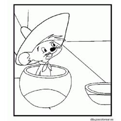 Dessin à colorier: Speedy Gonzales (Personnages de dessins animés) #30767 - Coloriages à Imprimer Gratuits