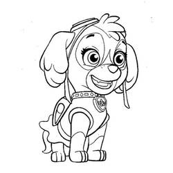 Dessin à colorier: Stella Pat Patrouille (Personnages de dessins animés) #181701 - Coloriages à Imprimer Gratuits