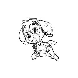 Dessin à colorier: Stella Pat Patrouille (Personnages de dessins animés) #181702 - Coloriages à Imprimer Gratuits