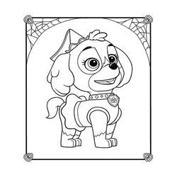 Dessin à colorier: Stella Pat Patrouille (Personnages de dessins animés) #181706 - Coloriages à Imprimer Gratuits