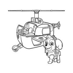 Dessin à colorier: Stella Pat Patrouille (Personnages de dessins animés) #181708 - Coloriages à Imprimer Gratuits