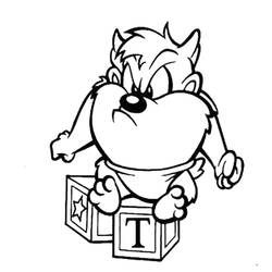 Coloriage Taz (Personnages de dessins animés) #209821 à imprimer et colorier