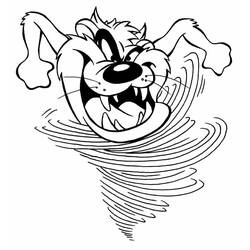 Coloriage Taz (Personnages de dessins animés) #209824 à imprimer et colorier