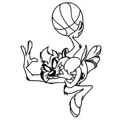 Coloriage Taz (Personnages de dessins animés) #209825 à imprimer et colorier