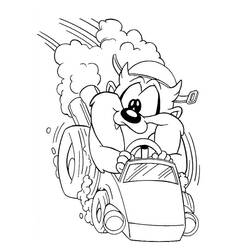 Dessin à colorier: Taz (Personnages de dessins animés) #30932 - Coloriages à Imprimer Gratuits