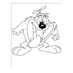 Dessin à colorier: Taz (Personnages de dessins animés) #30942 - Coloriages à Imprimer Gratuits