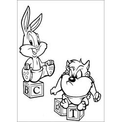 Dessin à colorier: Taz (Personnages de dessins animés) #30945 - Coloriages à Imprimer Gratuits