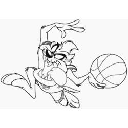 Dessin à colorier: Taz (Personnages de dessins animés) #30969 - Coloriages à Imprimer Gratuits