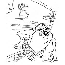 Dessin à colorier: Taz (Personnages de dessins animés) #30973 - Coloriages à Imprimer Gratuits
