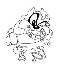 Dessin à colorier: Taz (Personnages de dessins animés) #30999 - Coloriages à Imprimer Gratuits