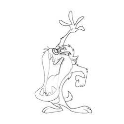 Dessin à colorier: Taz (Personnages de dessins animés) #31031 - Coloriages à Imprimer Gratuits