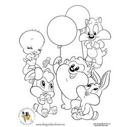 Dessin à colorier: Taz (Personnages de dessins animés) #31060 - Coloriages à Imprimer Gratuits