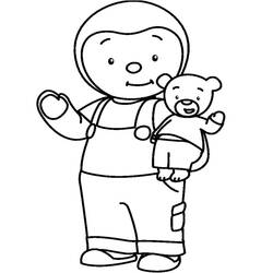 Dessin à colorier: Tchoupi (Personnages de dessins animés) #180327 - Coloriages à Imprimer Gratuits