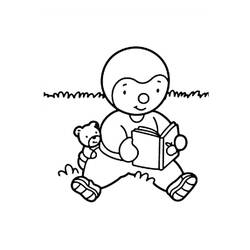 Dessin à colorier: Tchoupi (Personnages de dessins animés) #180330 - Coloriages à Imprimer Gratuits