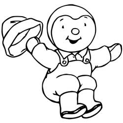 Dessin à colorier: Tchoupi (Personnages de dessins animés) #180336 - Coloriages à Imprimer Gratuits