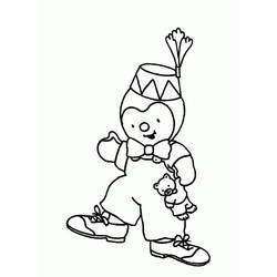 Dessin à colorier: Tchoupi (Personnages de dessins animés) #180340 - Coloriages à Imprimer Gratuits
