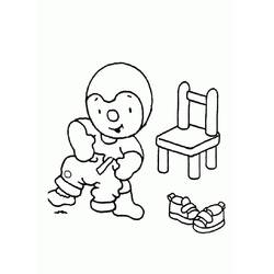 Dessin à colorier: Tchoupi (Personnages de dessins animés) #180341 - Coloriages à Imprimer Gratuits